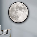 Vinantica | 2-in-1 Mirror and Light, with Moon Painting, LED Ambient Light & USB Power, for Home, Office and Bedroom