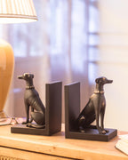 Guard Dog Bookend Set - Black