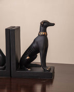 Guard Dog Bookend Set - Black