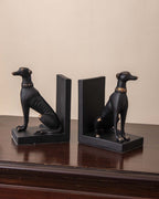 Guard Dog Bookend Set - Black