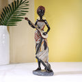 African Female Musician Sculpture