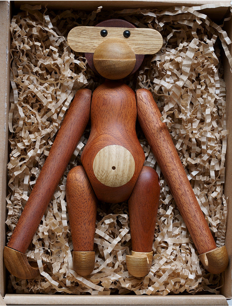 Cheeky Monkey Solid Wood Ornament