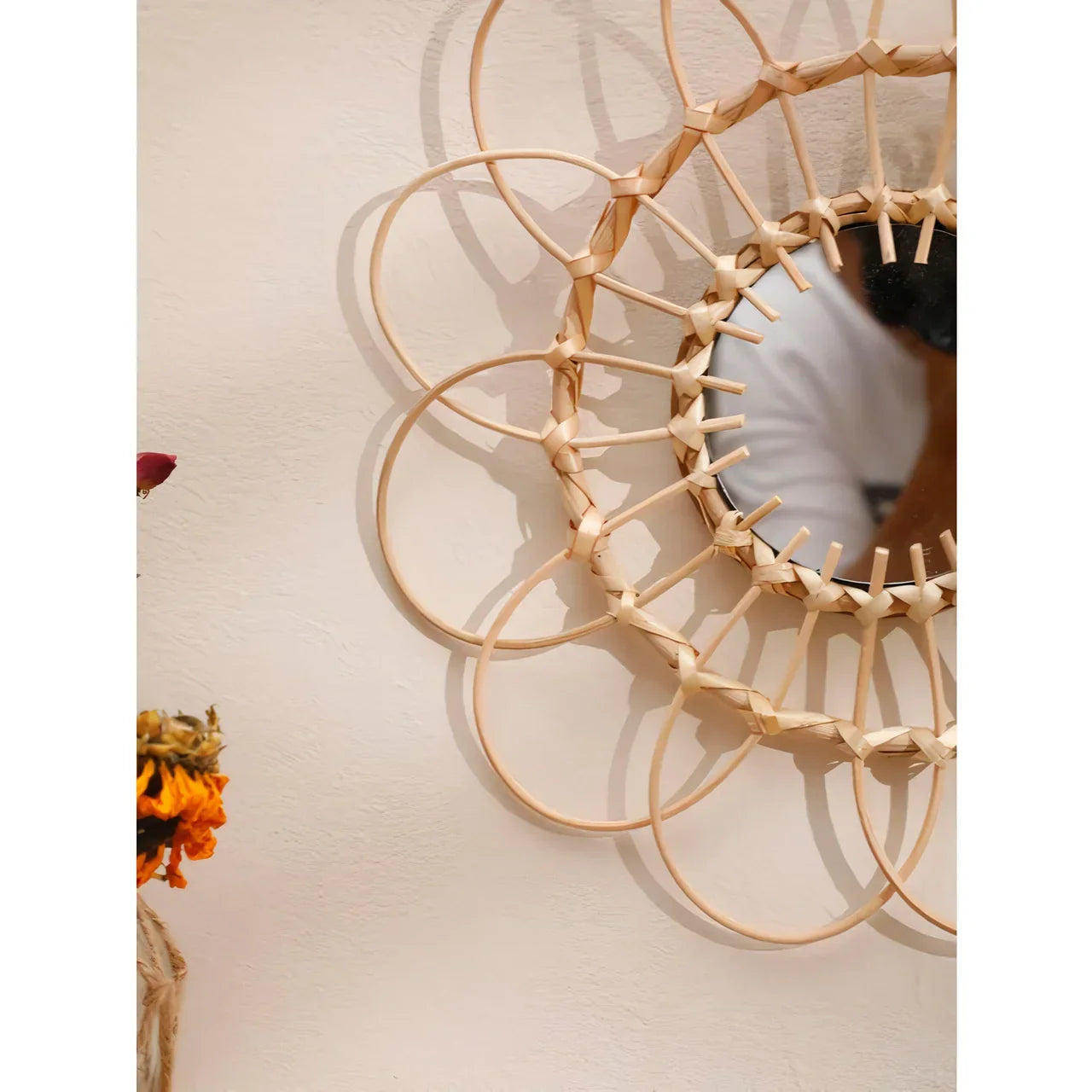 Vinantica | Handmade Rattan Decorative Wall Mirror
