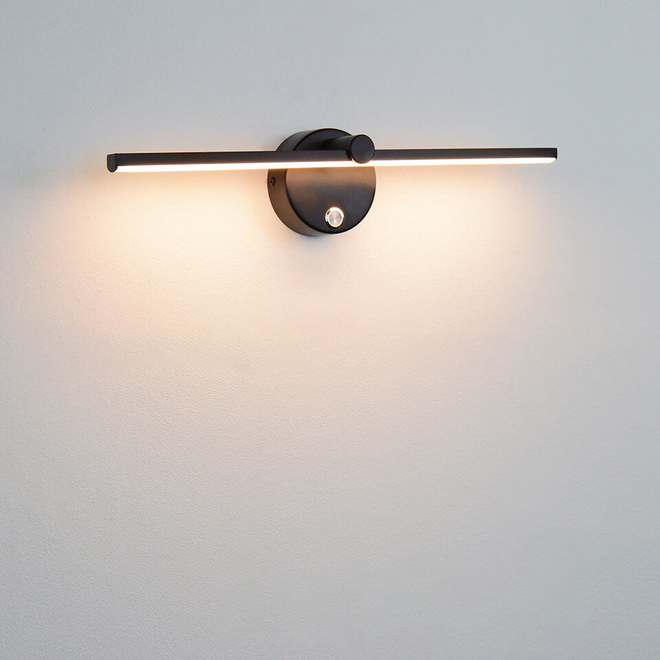 Nordic Minimalist Aluminium Long Bar Switch LED Mirror Wall Light Lamp | Vinantica