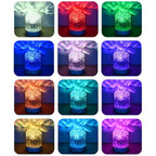 Crystal Lamp Water Ripple Projector Night Light Decoration Home Houses Bedroom Aesthetic Atmosphere Holiday Gift Sunset Lights Home Decor