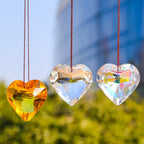 Hanging Heart Sun Catcher Prism Crafts