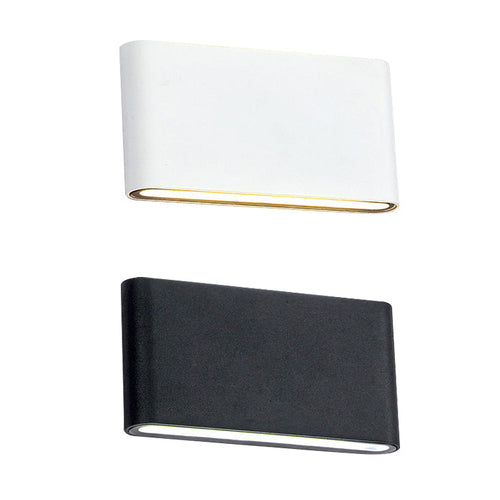 Black/White Rectangular Wall Washer Light Modern Stylish Warm/White Light LED Aluminum Wall Sconce for Hallway, 4.5"/7" W