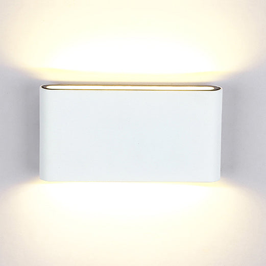 Black/White Rectangular Wall Washer Light Modern Stylish Warm/White Light LED Aluminum Wall Sconce for Hallway, 4.5"/7" W