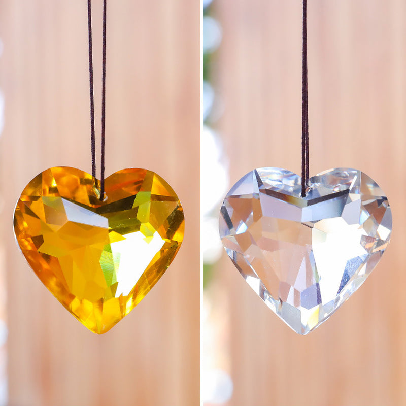 Hanging Heart Sun Catcher Prism Crafts