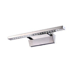 Vinantica | Rectangular Interior Mirror Light Stainless Steel 16"/19.5" W LED Modern Wall-Mounted Light in Chrome, Warm/White Lighting