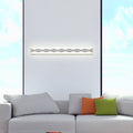 Vinantica | 16"/19.5" Width LED Bathroom Mirror Lighting with Wave Acrylic Shade White Wall Sconce in Warm/White Light