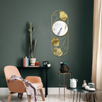 Vinantica | Elegant Metal Ginkgo Leaf Wall Mirror
