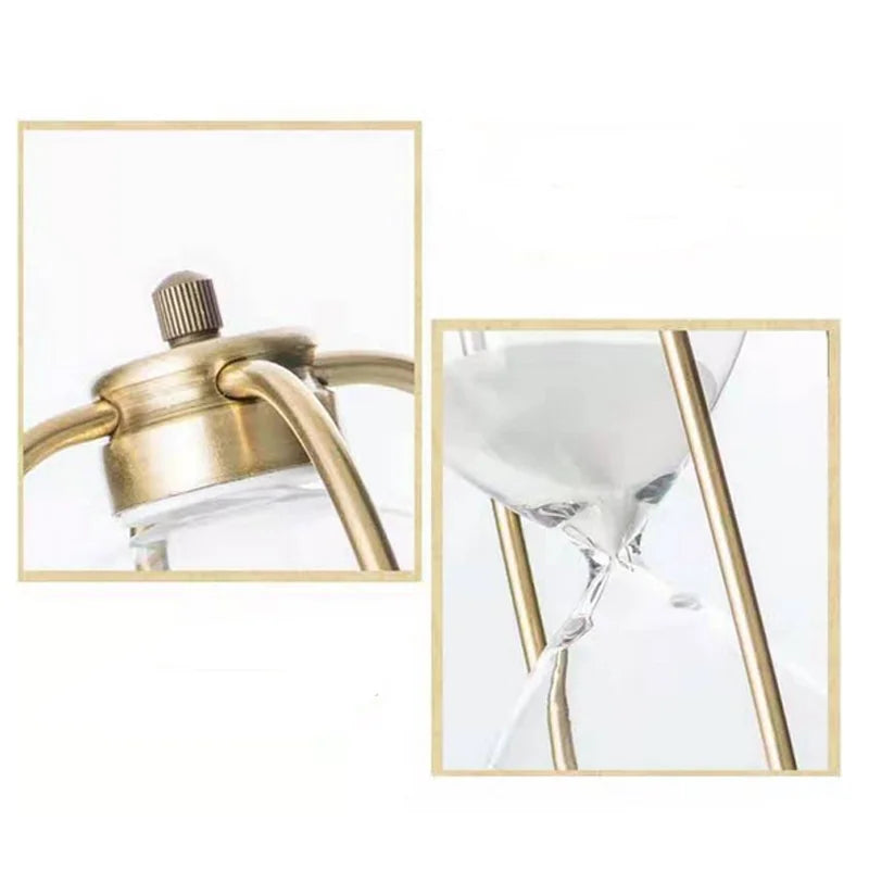 ClassicElegance - White Sand Hourglass
