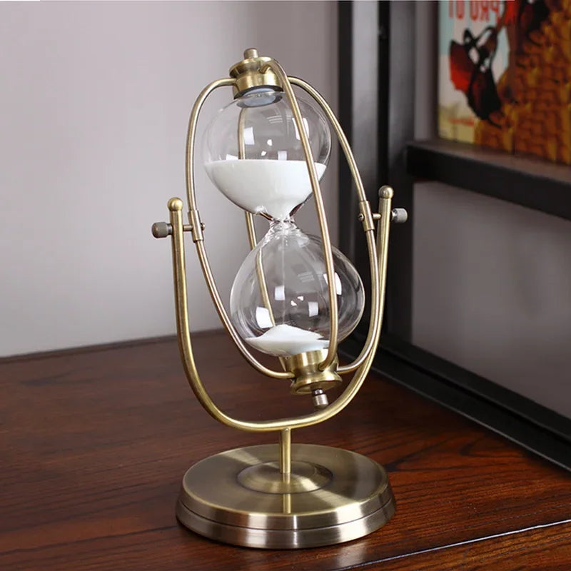 ClassicElegance - White Sand Hourglass
