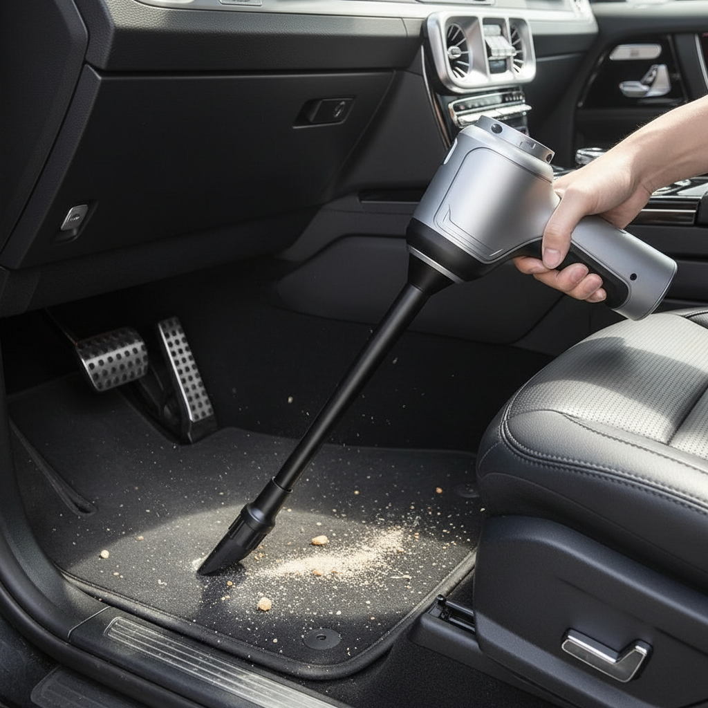 Powerful cordless car vacuum cleaner for deep cleaning