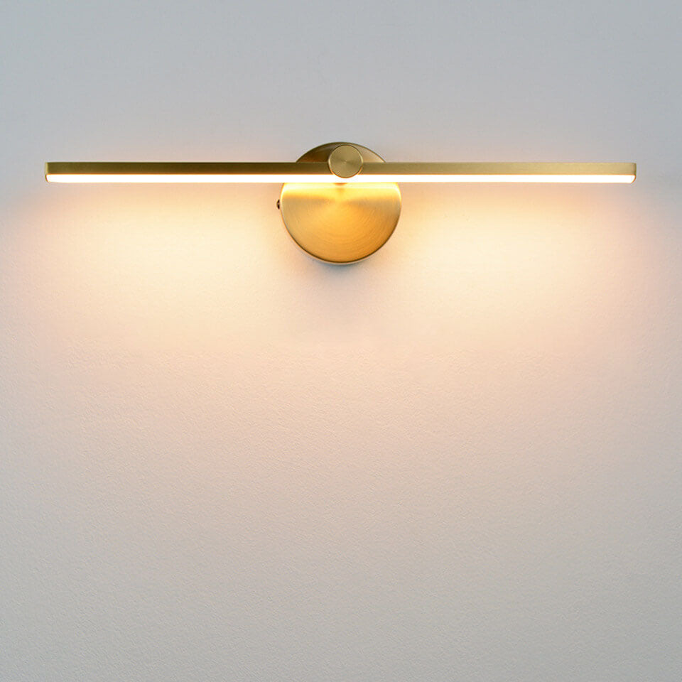 Nordic Minimalist Aluminium Long Bar Switch LED Mirror Wall Light Lamp | Vinantica
