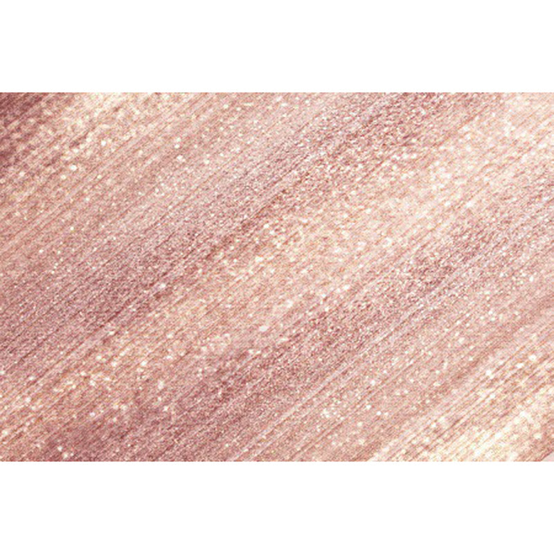 Modern living room rug in pink glamour stripe print rug polyester non-slip machine washable rug