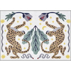 Stylish animal pattern rug gray and blue Nordic rug polyester washable non-slip back rug for the living room