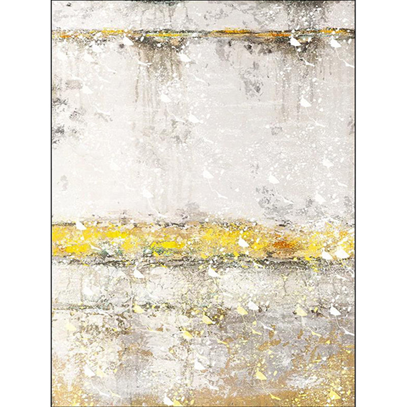 Modern living room carpet in gray Abstract oil painting print carpet Polyester pet-friendly area rug
