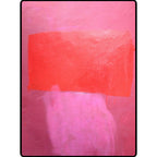 Red and yellow bedroom rug Modern abstract paint pattern area rug Polyester washable stain-resistant rug