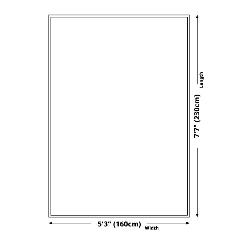 Unique Colorblock Rug Green Multicolor Nordic Rug Polyester Washable Non-Slip Back Living Room Rug
