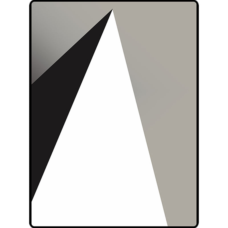 Modern living room rug in gray and white, color block triangle print, rug made of polyester, washable area rug