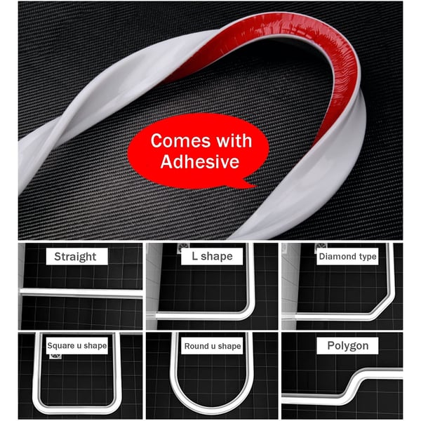 Silicone Water Retention Strip | Flexible Splash Guard for Shower, Bathroom & Kitchen