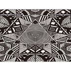 Nordic Modern Rug with Black Lines Dot Pattern Rug Polyester Machine Washable Rug for Home Decor