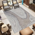Nordic Modern Carpet in Gray and Purple Abstract Splash Pattern Carpet Polyester Washable Carpet for Home Decor