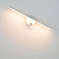 Nordic Minimalist Aluminium Long Bar Switch LED Mirror Wall Light Lamp | Vinantica