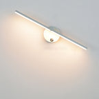 Nordic Minimalist Aluminium Long Bar Switch LED Mirror Wall Light Lamp | Vinantica