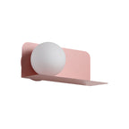 White Globe Wall Light Nordic Style Frosted Glass Sconce Light for Study Room Child Bedroom