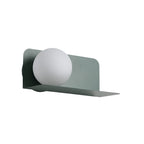 White Globe Wall Light Nordic Style Frosted Glass Sconce Light for Study Room Child Bedroom