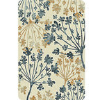 Modern leaf pattern rug Green and Beige Polyester rug Washable Pet-friendly Non-slip rug for the living room