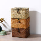 Handwoven Storage Box With Practical Lid