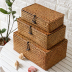 Handwoven Storage Box With Lid