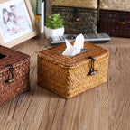 Handcrafted Woven Storage Box With Stylish Lid