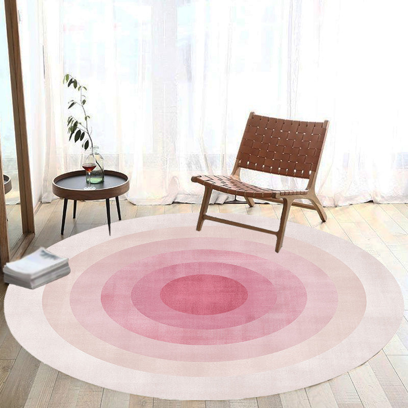 Multicolor color block circles pattern rug polyester modern rug washable non-slip pet-friendly rug for the living room