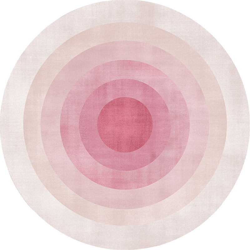 Multicolor color block circles pattern rug polyester modern rug washable non-slip pet-friendly rug for the living room