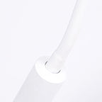 Adjustable Cylinder Reading Wall Light Contemporary Silicone and Metal LED Black/White Sconce Lamp