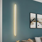 Elongated Bar Bedroom Flush Wall Sconce Acrylic 16"/23.5"/31.5" W LED Nordic Wall Lamp in Warm/White Light, Black/White