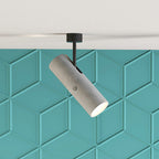 Tube Clothing Store Wall Spotlight Cement Minimalist LED Wall Light in Grey with Swivel Joint