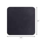 Round/Square Flush Mount Wall Lamp Minimalist Aluminum Hallway LED Sconce Light in Black