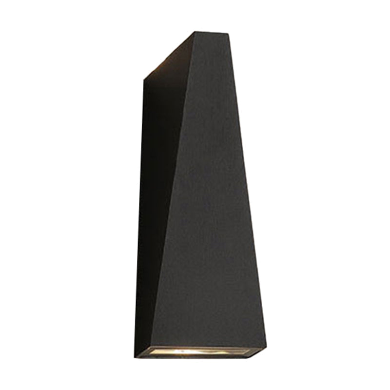 Cube/Triangle/Cylinder Wall Lamp Fixture Nordic Metal Black Up and Down LED Wall Sconce for Outdoor