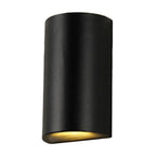 Cube/Triangle/Cylinder Wall Lamp Fixture Nordic Metal Black Up and Down LED Wall Sconce for Outdoor