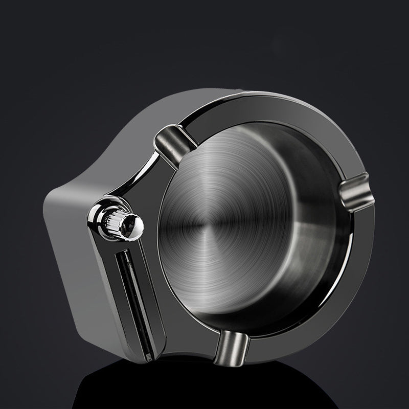 Retro Metal Ashtray, Cigarette Lighter