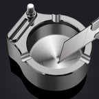 Retro Metal Ashtray, Cigarette Lighter