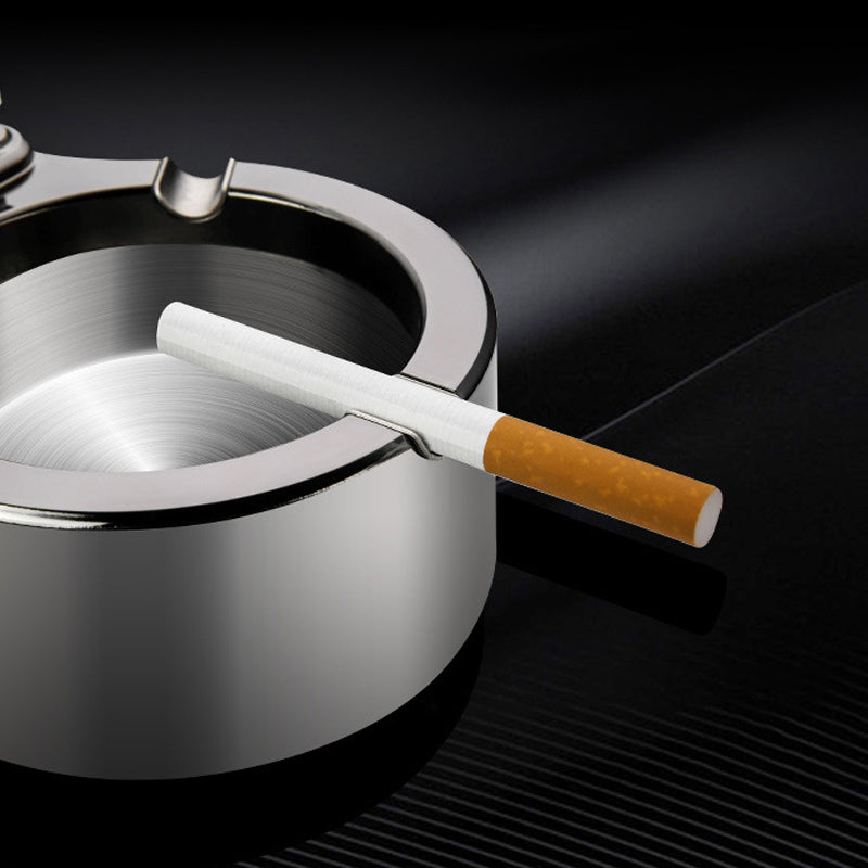 Retro Metal Ashtray, Cigarette Lighter