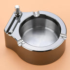 Retro Metal Ashtray, Cigarette Lighter