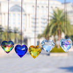 Hanging Heart Sun Catcher Prism Crafts